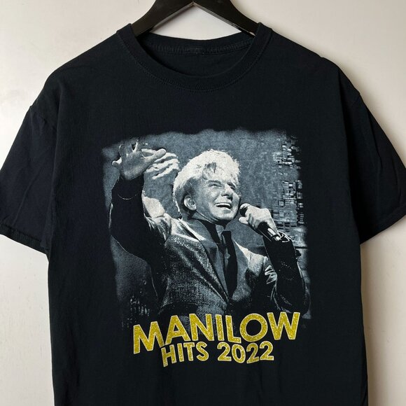 2022 Barry Manilow Hits Concert T Shirt Adult Black Medium M American Singer - Picture 13 of 16